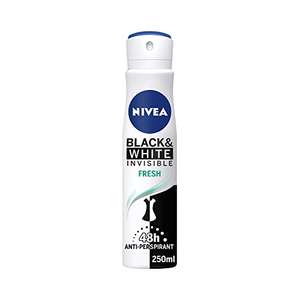 NIVEA Black & White Invisible Fresh Anti-Perspirant Deodorant Spray (250ml)