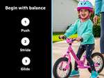 Schwinn Toddler Balance Bike, 12-Inch Wheels, Perfect For Beginner Riders, Multiple Colors Available - Blue / Green / Pink / Red