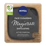 NIVEA MagicBAR Exfoliating Active Charcoal / Refreshing Almond Oil Face Cleansing Bar 75g - £2.40 / £2.16 Subscribe & Save @ Amazon