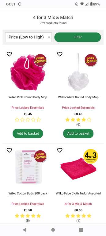 Wilko - 4 for 3 on hair scrunchies - £1 Each - Total £3 with free click & Collect