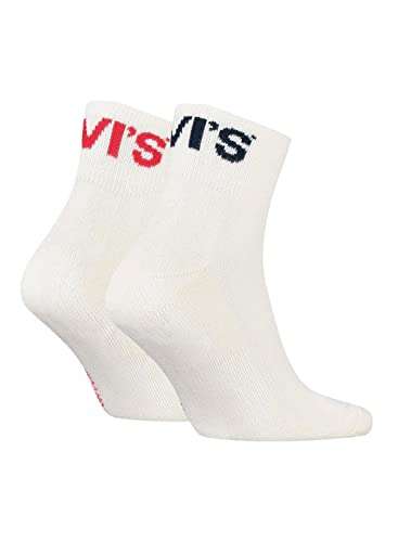 2 Pairs Socks - Levi's Unisex Sneaker Quarter, Blue Horizon, 43/46, £3.65 @ Amazon