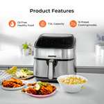 Geepas 10-In-1 Rapid Air Instant Vortex Air Fryer 7.5L - 2 Year Warranty - 1800w - + Free Recipe E-Book - Delivered With Code