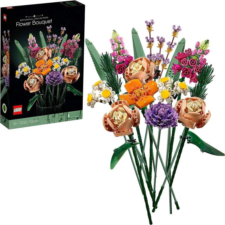 LEGO Icons 10280 Botanical Collection Flower Bouquet Set for Adults - Free Click & Collect