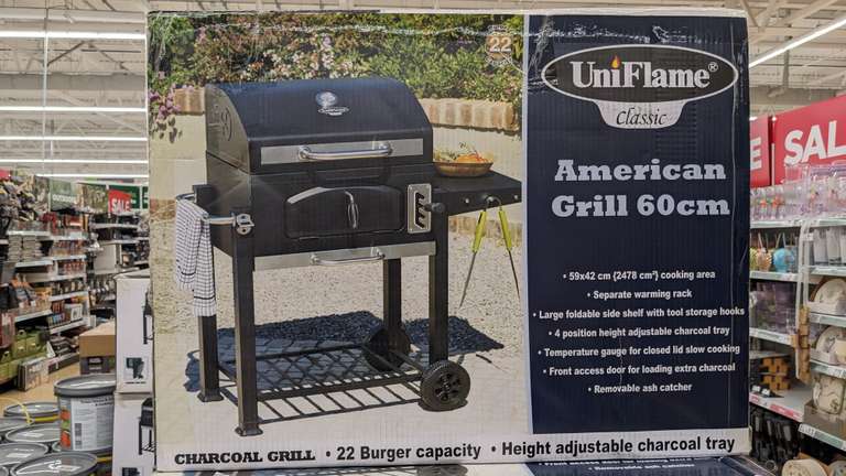 Uniflame Classic 60cm American Charcoal Grill - In-store (Grimsby) / Online + P&P