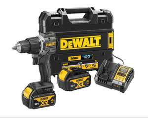 DeWalt 100 Year 18V XR Compact Brushless Combi Drill Kit 2 x 4.0Ah (10% off 1st app purchase £143.99)