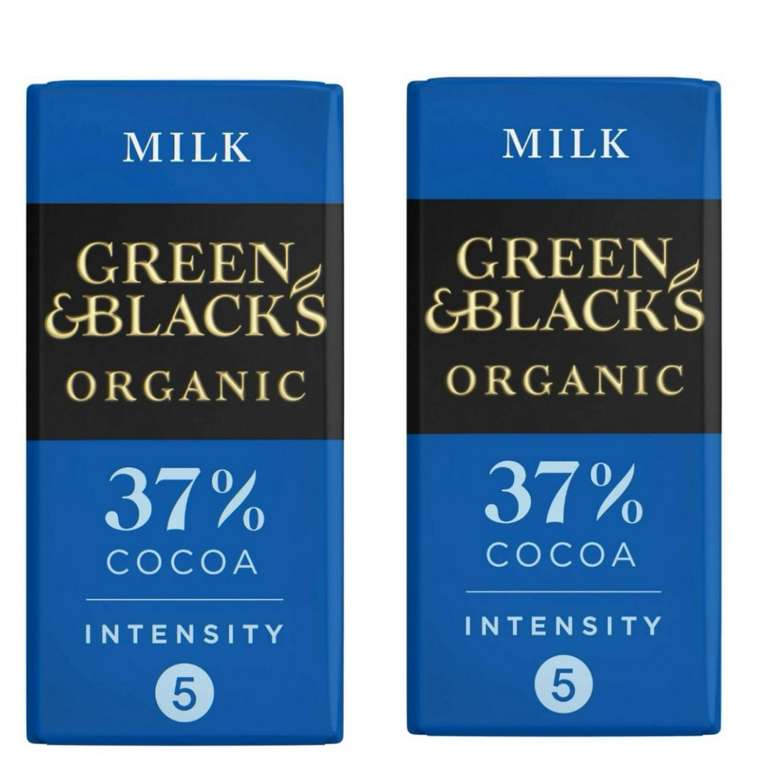 Green & Blacks Organic 90g Chocolate Bars 2 For £1 @ Farmfoods