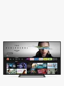 Toshiba 65UF3D53DB (2022) LED HDR 4K Ultra HD Smart Fire TV, 65 inch with Freeview Play, Black - 5 Year Guarantee