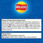 Walkers Cheese and Onion Multipack Crisps, 12x25g (S&S with voucher £2.43/£2.29)
