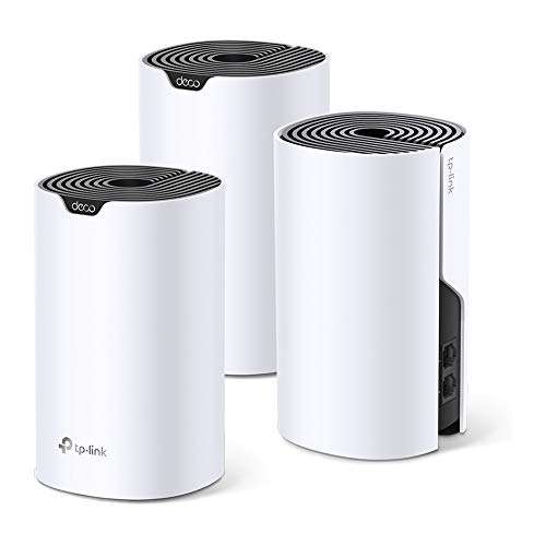 TP-Link Deco S4 AC1200 Whole-Home Mesh Wi-Fi System, Qualcomm CPU, 867Mbps at 5GHz+300Mbps at 2.4GHz, MU-MIMO (Pack of 3) £94.99 @ Amazon