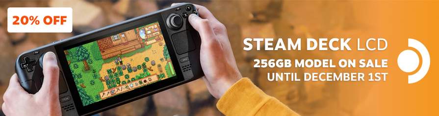 Steam Deck 256GB - £279.20, 20% Off at Steam | hotukdeals