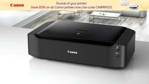 Save 20% off Canon printers and scanners ( examples inside ) + free click and collect