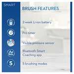 Oral-B Smart 7 Electric Toothbrush with Smart Pressure Sensor, App Connected Handle, 3 Toothbrush Heads & Travel Case, £69.99 at Amazon
