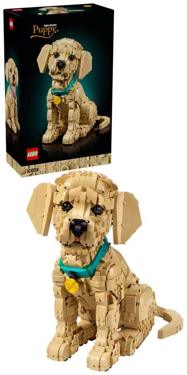 LEGO Icons Golden Retriever Puppy Set 11384 (Discount at Checkout)
