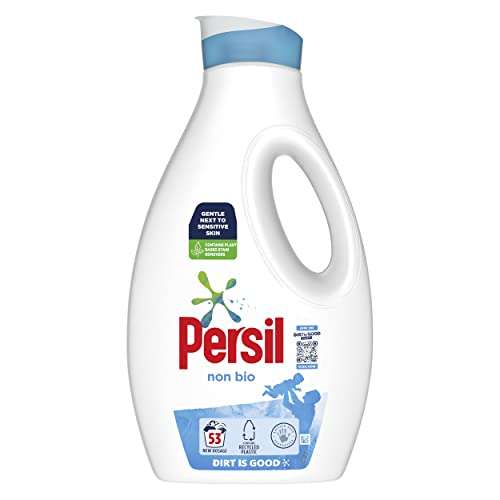 Persil Non Bio - 53 Wash £6.38 at checkout With Voucher / £5.68 Subscribe & Save + 0.62p Voucher @ Amazon