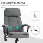 Vinsetto 2-Point Massage Office Chair Linen-Look £59.99 with voucher @ Amazon / MHSTAR