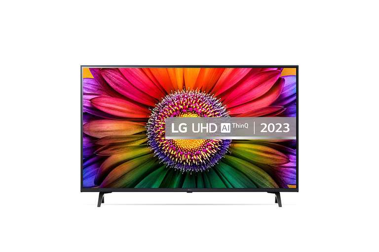 LG UR80 43UR80006LJ 43 inch 4K Smart TV 2023 ( UHD / WebOS / Alexa / AirPlay ) - £185.25 ( 2% login + 5% LG Members ) + 3 months Apple TV+
