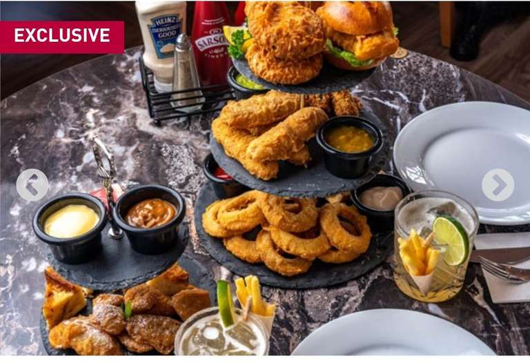 Harry Ramsden's Fish & Chips Afternoon Tea for Two £25 (£15 with welcome code) @ Buyagift