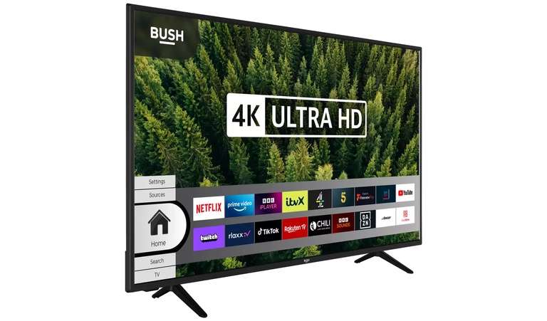 Bush 58 Inch Smart 4K UHD HDR LED Freeview TV - Free C&C