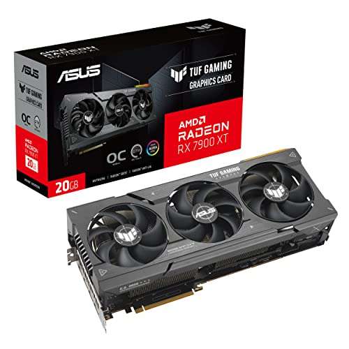 ASUS TUF Gaming AMD Radeon RX 7900 XT OC Edition 20GB GDDR6 Graphics Card £837.97/ £742.97 (£90 cash-back claim) @ Amazon