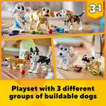 LEGO 31137 Creator 3 in 1 Adorable Dogs Set with Dachshund, Pug, Poodle Figures and More Breeds