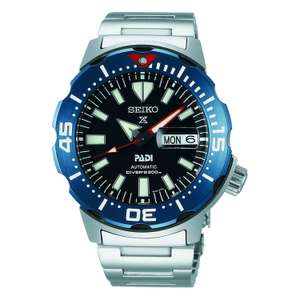 Seiko Prospex Monster Padi Divers Automatic Watch - £300 @ Fraser Hart