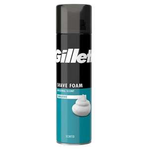 Gillette Standard Shaving Foam Sensitive 200ml - Free collection - 98p / Gillette Shaving Gel For Sensitive Skin 200ml - £1.03 @ Superdrug