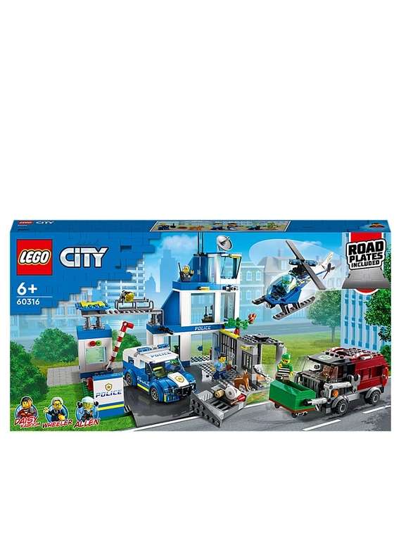 LEGO 60316 City Police Station Building Set- Discount At Checkout - Free C&C
