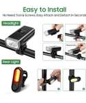 Front and Back 1200 Lumen Powerful LED Bike Light Set - USB Rechargeable - BLOOM Store FBA
