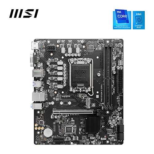 MSI PRO B760M-E DDR4 (Socket 1700/B760/DDR4) Motherboard Dispatches from Amazon EU