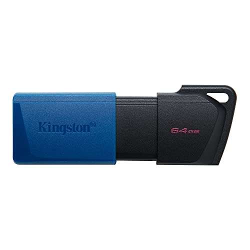 Kingston DataTraveler Exodia M DTXM/64GB USB 3.2 Gen 1 - with Moving Cap in Multiple Colours, Black - £2.75 @ Amazon