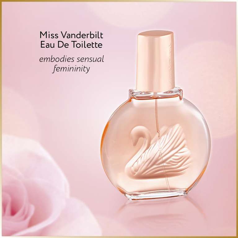 Miss Vanderbilt Eau De Toilette 100ml Spray, Floral Female Bergamot and jasmine Perfume, Fragrance For Women