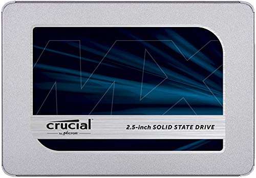 Crucial MX500 500GB 3D NAND SATA 2.5 Inch Internal SSD - Up to 560MB/s - CT500MX500SSD1 £27.60 @ Sold by Mobiles24x7 dispatched by Amazon
