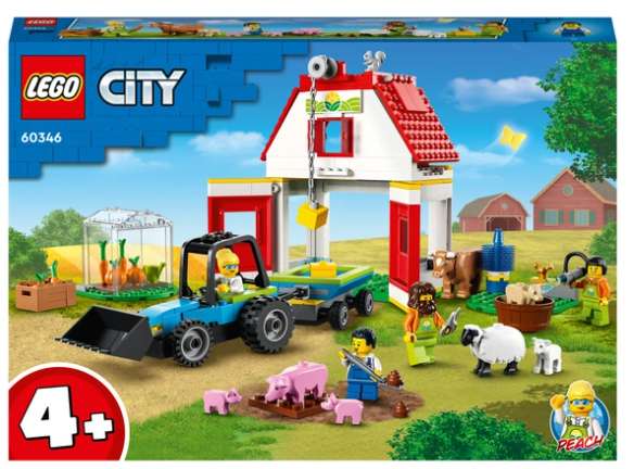 LEGO City 60346 Barn & Farm Animals Set with Tractor Toy £31.99 free Click & Collect @Smyths