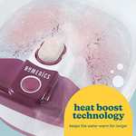 HoMedics Bubblemate Foot Spa and Massager with Keep Warm Function, Soothing Soak Massage Nodes, Bubble Turbo Strip - £32 @ Amazon