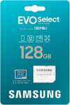 128GB - Samsung EVO Select microSDXC UHS-I U3 130MB/s FHD & 4K Memory Card inc. SD-Adapter £10.49 @ Amazon