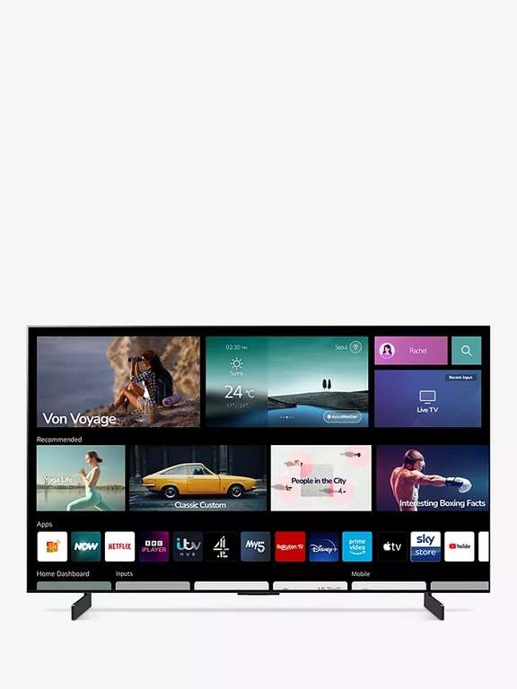 LG OLED42C24LA 42” C2 OLED Smart TV - 5 Year Warranty - £699 Delivered with code (My JL Members) @ John Lewis & Partners