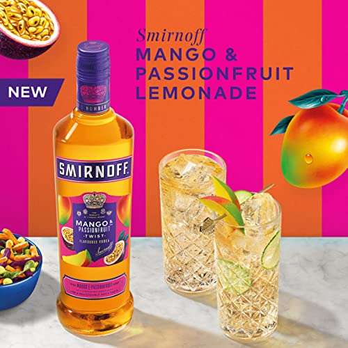 Smirnoff Mango & Passionfruit Twist Flavoured Vodka, 37.5% - 70cl
