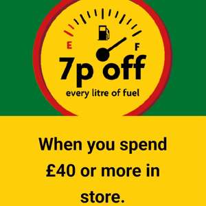 7p off per litre of fuel when you spend £40 instore @ Morrisons