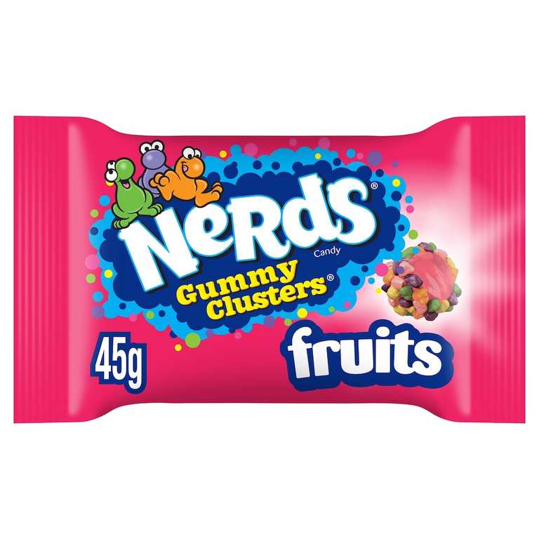 Nerds Gummy Clusters Sweets - Fruit / Berries - 45g - Instore Thurrock Retail Park