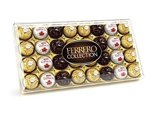 Ferrero Collection Pralines, Chocolate Hamper Christmas Gift Box of 32, Assorted Rocher, Coconut Raffaello & Dark Chocolate - £8.50 @ Amazon