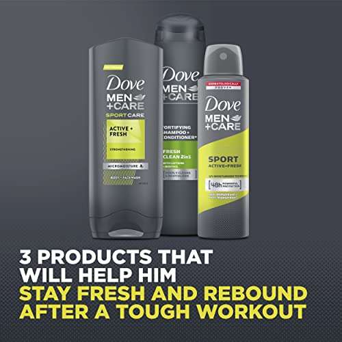 Dove Men+Care Sport Active Trio body wash, 2-in-1 shampoo & conditioner, anti-perspirant with a jump rope Gift Set - £5.39 @ Amazon