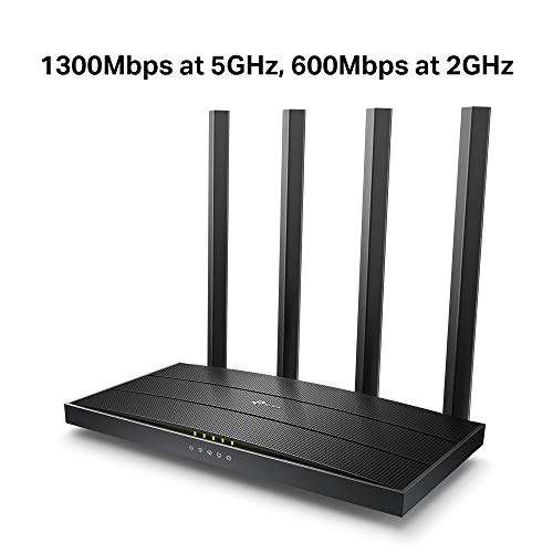 TP-Link Archer C80 AC1900 MU-MIMO Dual Band Wireless Gaming Router, Wi-Fi Speed Up to 1300 Mbps/5 GHz + 600 Mbps/2.4 GHz