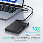 UGREEN 2.5" Hard Drive Enclosure, 5Gbps SSD Enclosure, External USB 3.0 SATA HDD Caddy - w/voucher - Sold by UGREEN GROUP LIMITED UK / FBA