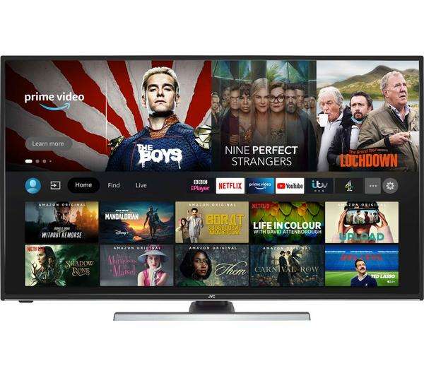 JVC LT-50CF810 Fire TV Edition 50" Smart 4K Ultra HD HDR LED TV with Amazon Alexa + 3 months Apple Music, Apple News £279 @ Currys