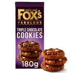 Fox's Biscuits Chunkie Triple Chocolate/Fabulous Millionaires Cookies 180g - Nectar Price