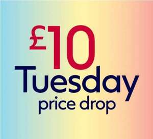 £10 Tuesday E.G.Soap&Glory, Sanctuary Spa, Ted Baker, Mark Hill, Scholl, E45, NYX, LOreal, Olay,No 7,Oral-B (£1.50 C&C/Free on £15 Spend)