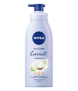 NIVEA Oil In Lotion Coconut & Monoi (400ml), Replenishing Body Lotion with a tropical Coconut Scent £3.15 s&s