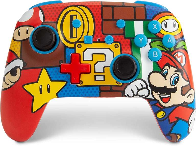PowerA Enhanced Wireless Controller for Nintendo Switch – Mario - £30.59 @ Amazon
