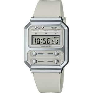 Casio Unisex's Digital Quartz Watch with Plastic Strap A100WEF-8AEF - With Voucher