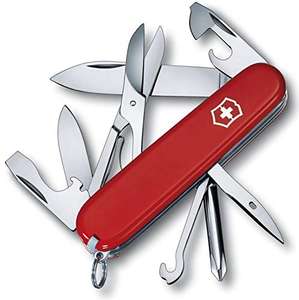 Victorinox Super Tinker Swiss Army Pocket Knife, Medium, Multi Tool, 14 Functions, Blade, Bottle Opener, Red £21.65 @ Amazon